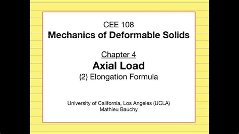 4.2 Elongation Formula .